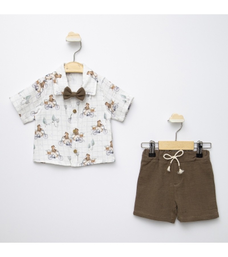 BEBEZADE ERKEK BEAR GÖMLEKLİ TAKIM