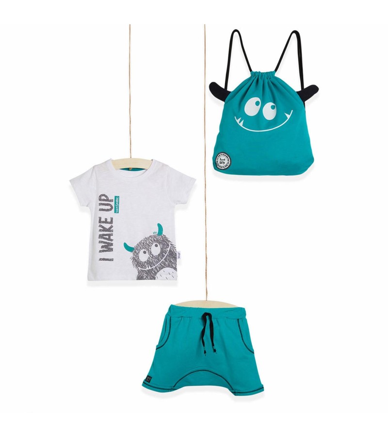 ERKEK 2-3-4 YAŞ WAKE UP AWESOME 3LÜ TAKIM