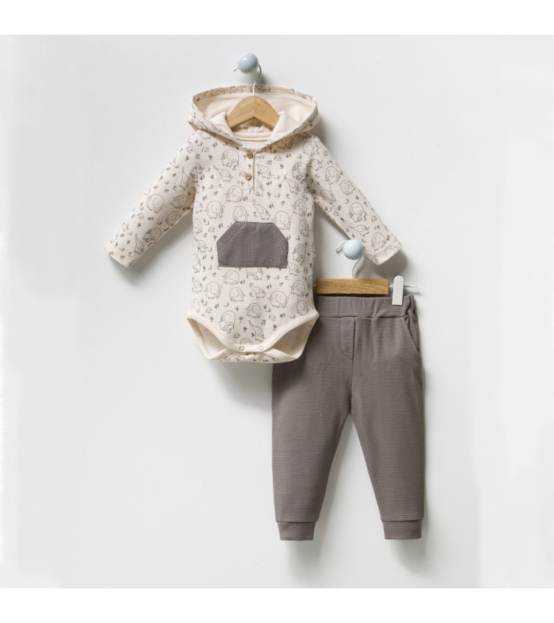 ERKEK FİLLİ KAPÜŞONLU TAKIM