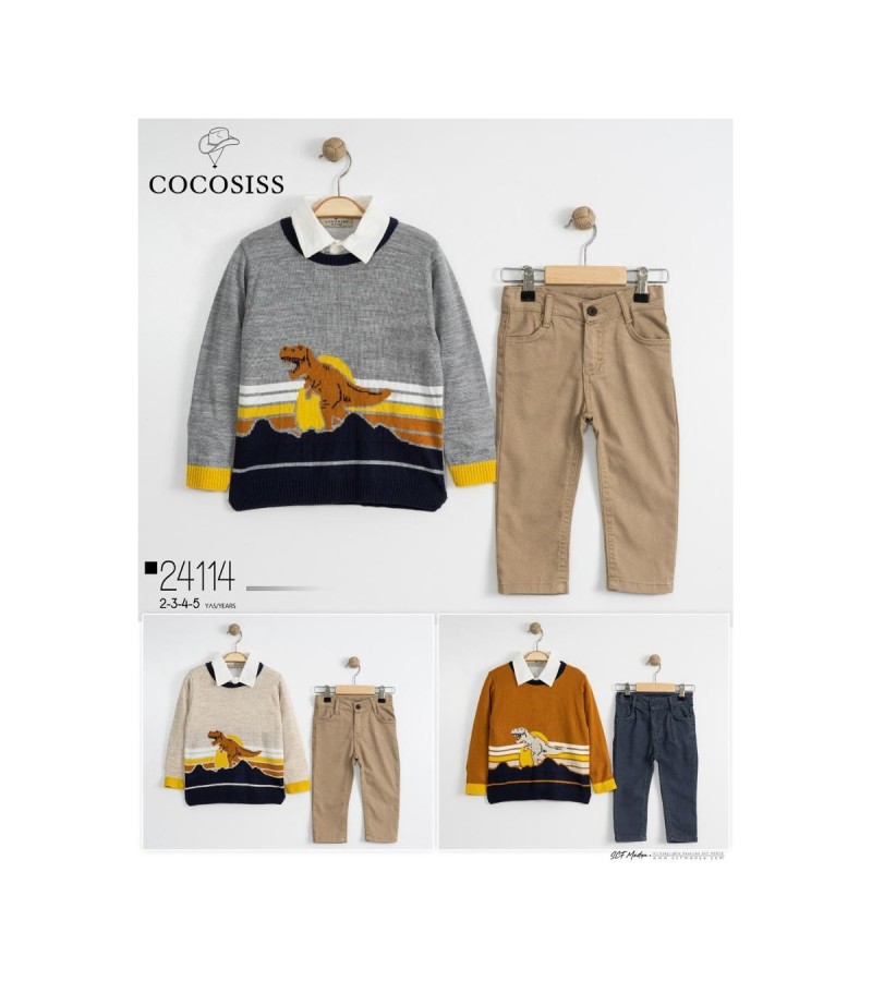 ERKEK GÖMLEKLİ TRİKO 3LÜ TAKIM