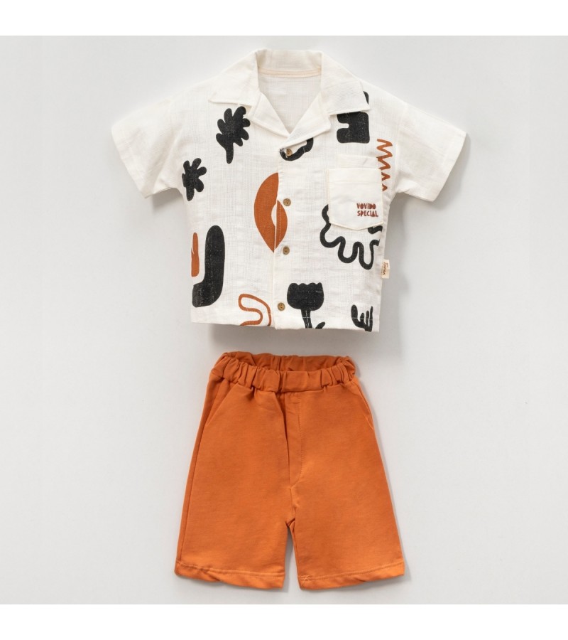 ERKEK SOYUT DESENLİ CEPLİ TAKIM