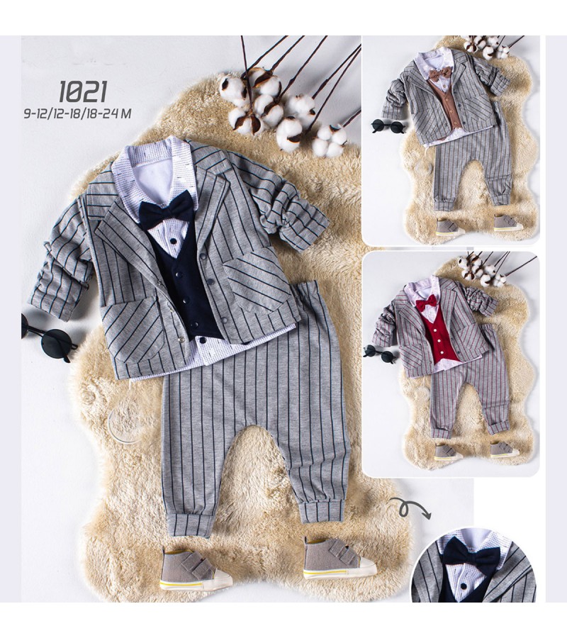 ERKEK YELEKLİ CEKETLİ 3LÜ TAKIM