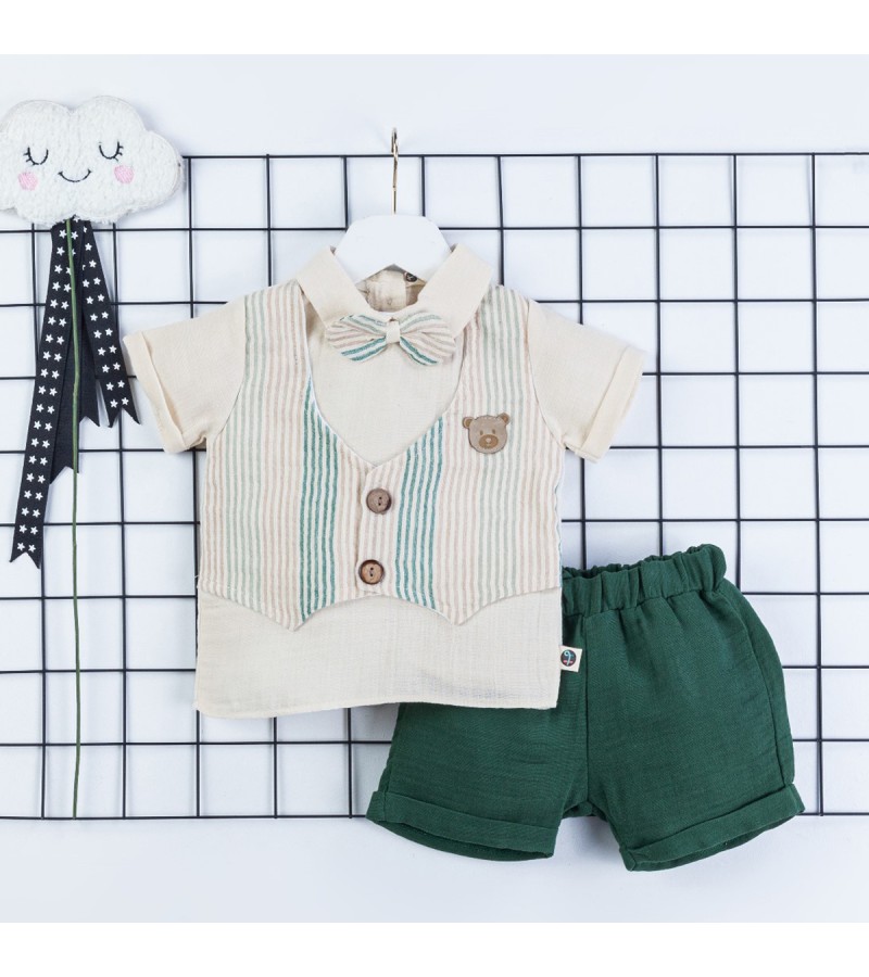 HİPPIL ERKEK YELEK GÖRÜNÜMLÜ 2Lİ TAKIM