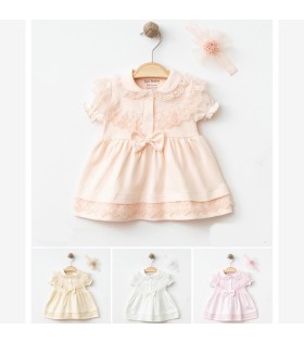 IŞIL BABY KIZ DANTELLİ ELBİSE