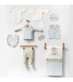 KIZ ÇİÇEKLİ TAVŞANLI 10LU SET