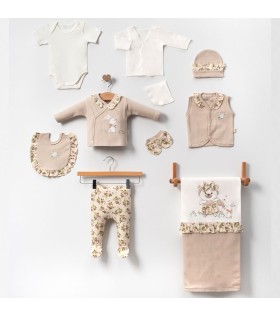 KIZ ÇİÇEKLİ TAVŞANLI 10LU SET