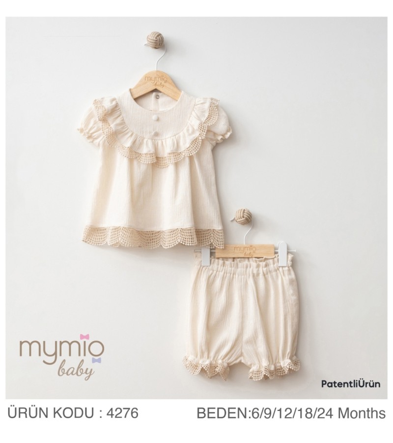 KIZ DANTEL DETAYLI TAKIM