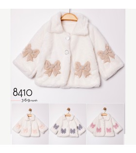 KIZ FİYONK NAKIŞLI PELUŞ CEKET