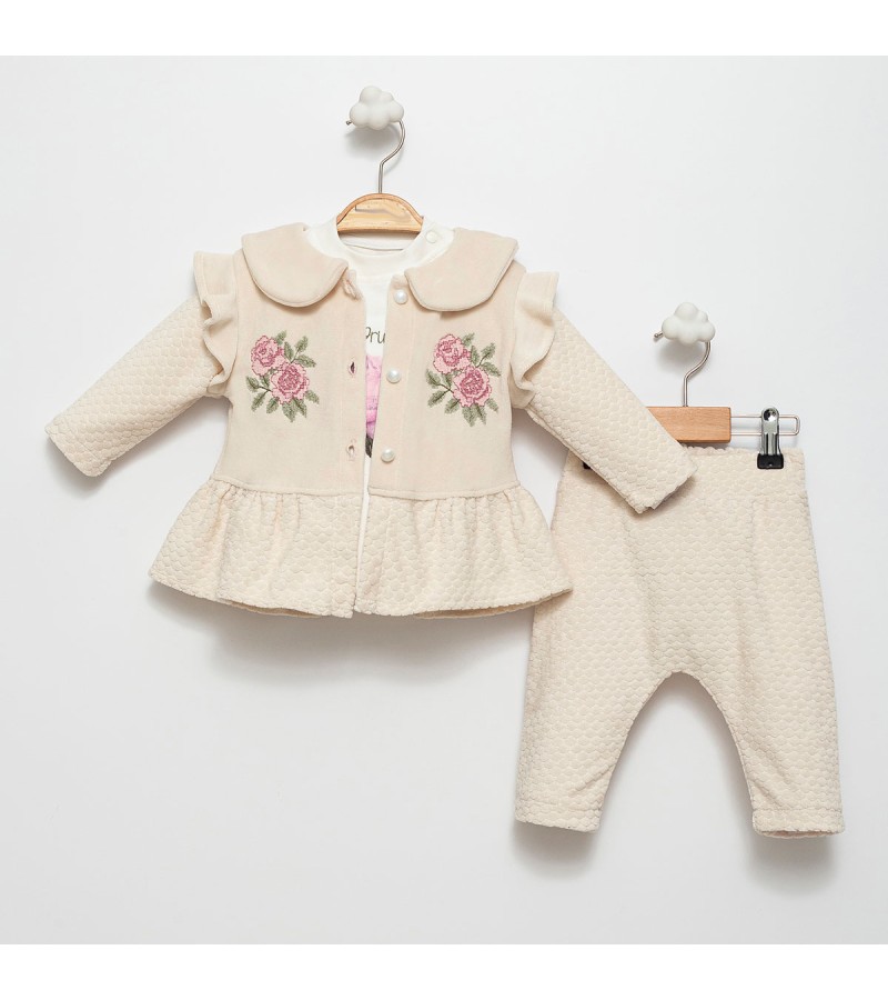 KIZ GÜL NAKIŞLI TAKIM