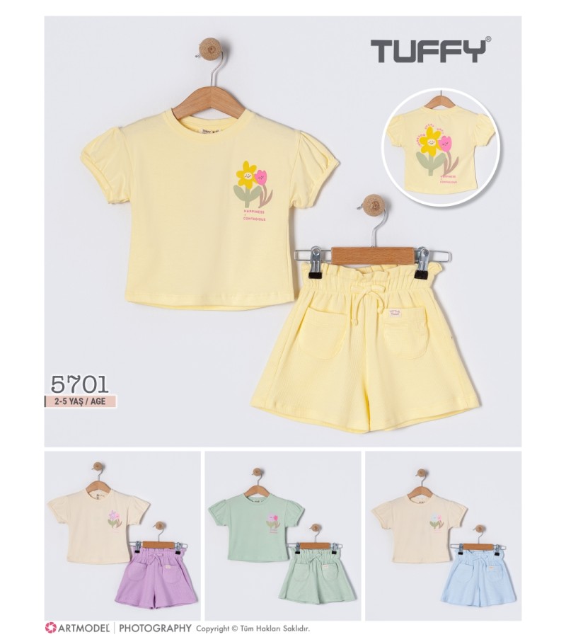 KIZ HAPPİNESS ŞORTLU TAKIM