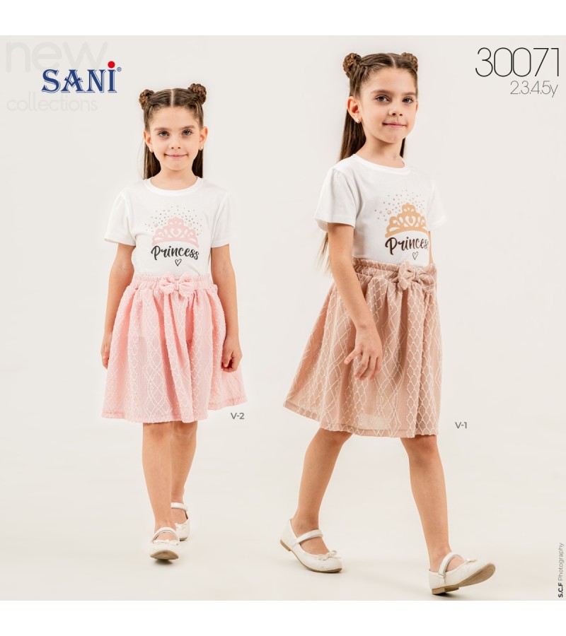 KIZ PRİNCESS ETEKLİ TAKIM