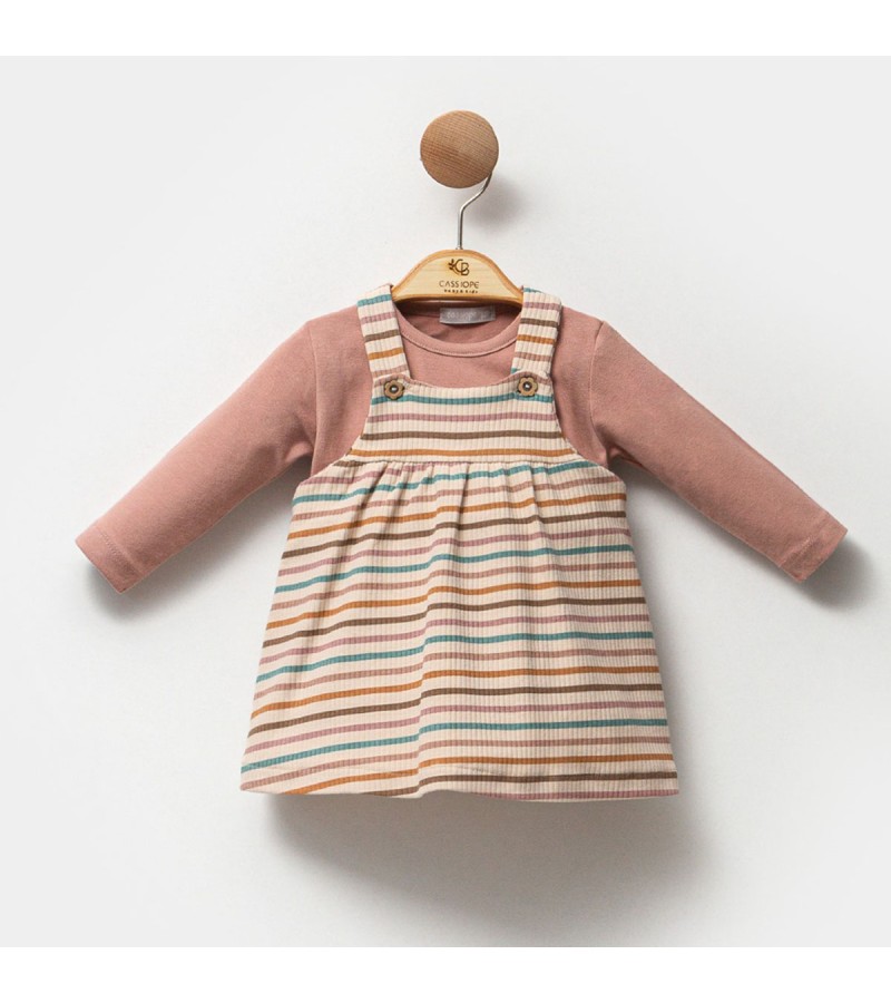 KIZ RENKLİ ÇİZGİ JİLE TAKIM