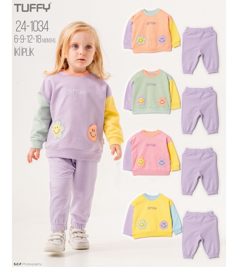 KIZ SMİLE RENKLİ TAKIM