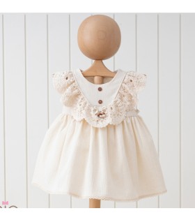 MYMİO KIZ BONCUKLU KISAKOL ELBİSE