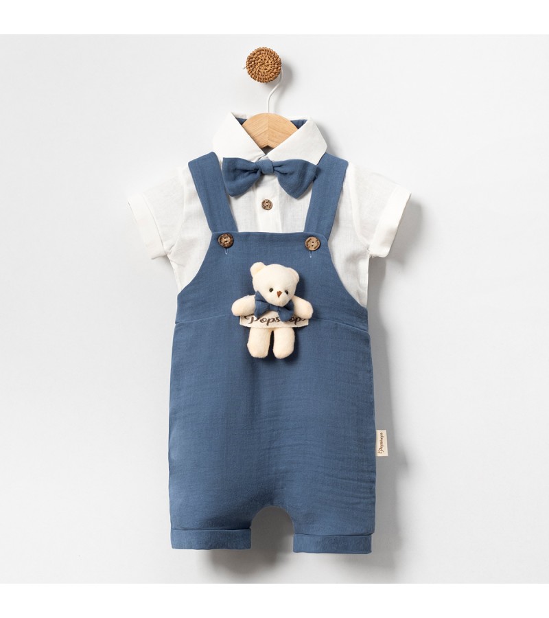 POPSHOPS ERKEK SALOPETLİ MÜSLİN TAKIM