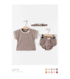 WOGİ KIZ 3LÜ BASIC TSHIRT TAKIM